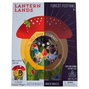 Bright Stripes Lantern Lands Forest Festival DIY Paper Lantern Kit 202 Pc
